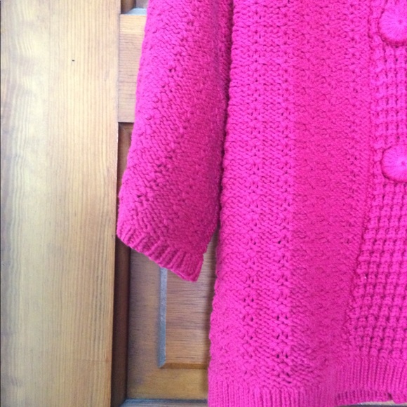 In Style Fushia Cardigan - Picture 3 of 4